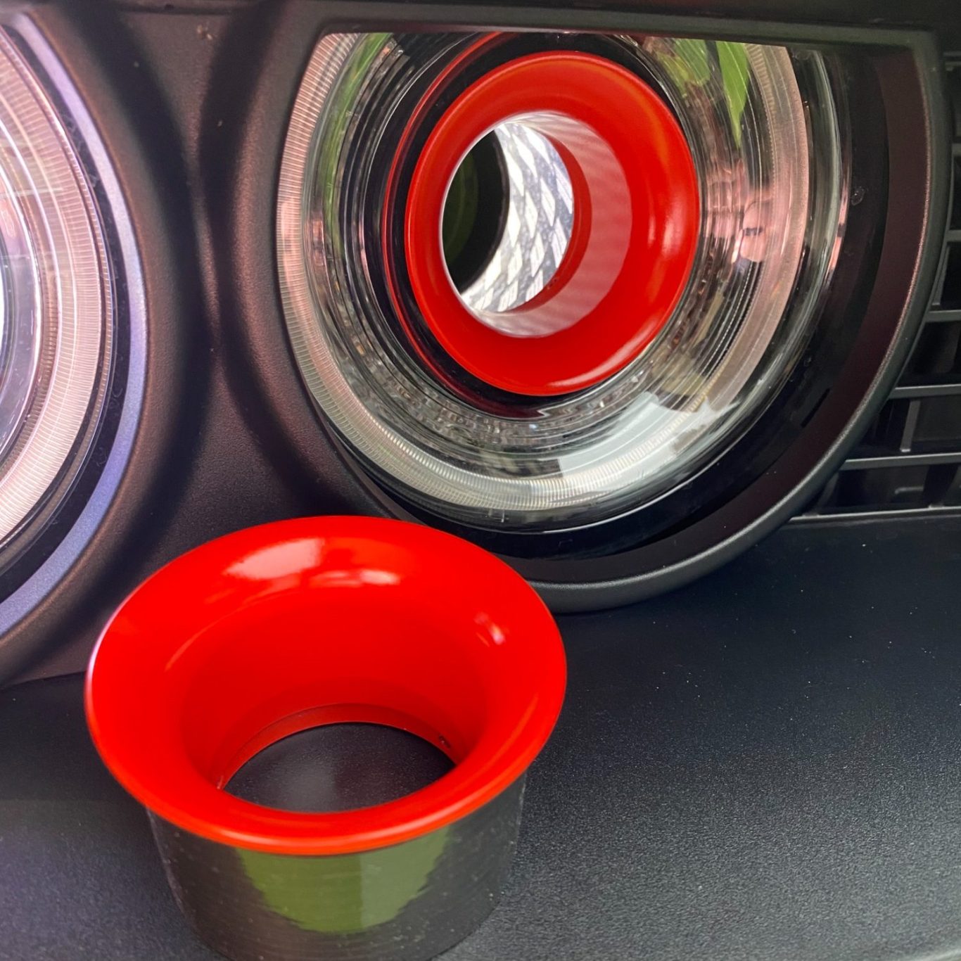 Dodge Challenger air intake rings Brembo Red